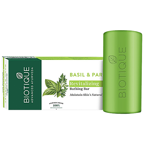 BIOTIQUE Basil Parsley Revitalizing Bathing Bar 150 g