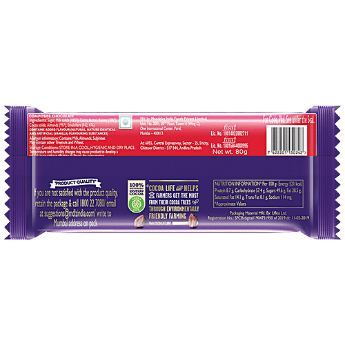 Buy Cadbury Dairy Milk Fruit Nut Chocolate Bar 80 Gm Online At Best 