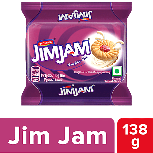 Buy Britannia Treat Jim Jam Biscuits 150 Gm Pouch Online At Best