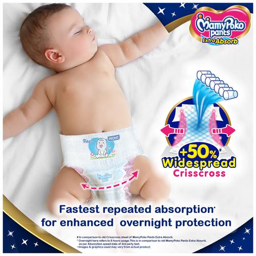 MamyPoko Pants Extra Absorb Baby Diapers, Size: Medium, Age Group: Newly  Born at Rs 599/pack in Chennai