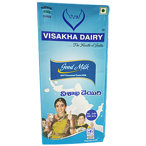 Buy Visakha Dairy Good Milk Uht Processed Toned 1 Lt Carton Online at