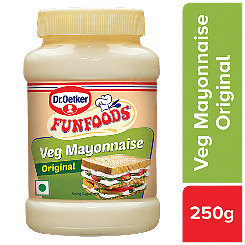 Buy Funfoods Mayonnaise Veg Eggless 250 Gm Jar Online At Best Price