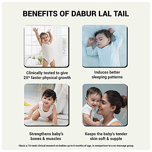 Buy Dabur Lal Tail Ayurvedic Baby Massage Oil 100 Ml Online At Best ...