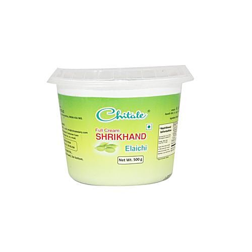 Buy Chitale Dairy Full Cream Shirkhand Elaichi 500 Gm Cup Online at the