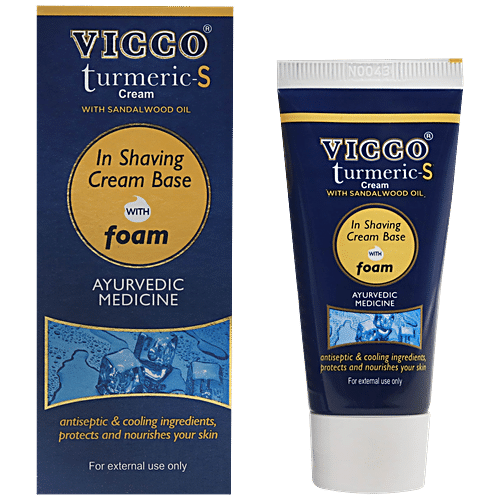 Buy Vicco Turmeric S Cream Base With Foam 30 Gm Online at the Best ...