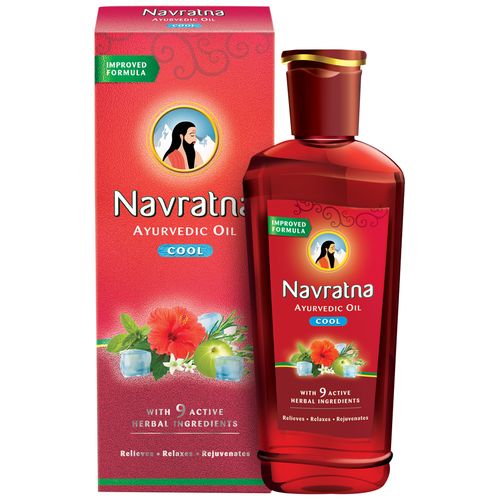 Buy Navratna Hair Oil Ayurvedic Cool 50 Ml Carton Online ...