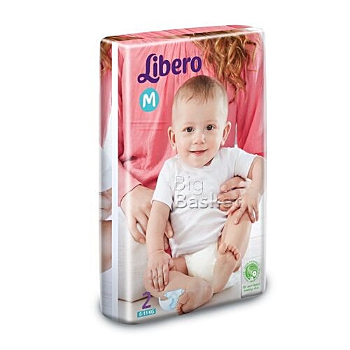 Buy Libero Medium - 2 Diapers Online at Best Price of Rs null - bigbasket