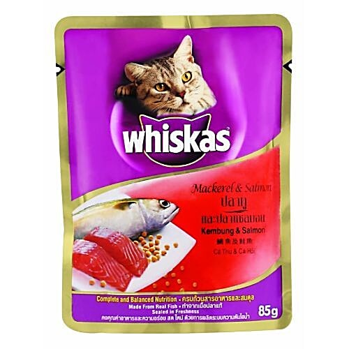 Whiskas mackerel & store salmon