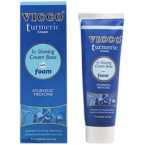 Buy Vicco Shaving Cream Turmeric With Foam 70 Gm Online at the Best ...