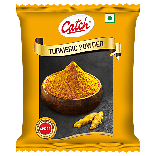 Catch Turmeric Powder/Arisina Pudi, 50 g Pouch Low Temperature Grinding Spices