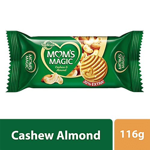 Buy Sunfeast Moms Magic Cookies Cashew And Almond Biscuits 120 Gm Online