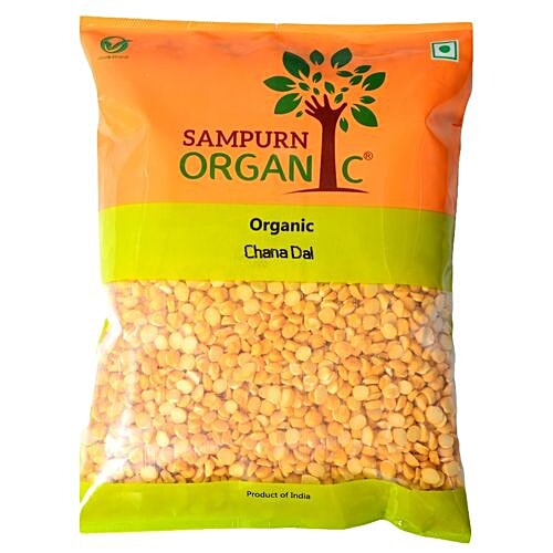 Buy Sampurn Organic Dal Chana 500 Gm Pouch Online at the Best Price of ...