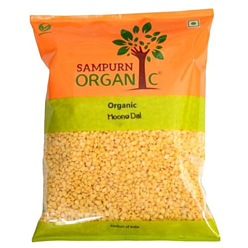 Buy Sampurn Organic Dal Moong 500 Gm Pouch Online at the Best Price of ...