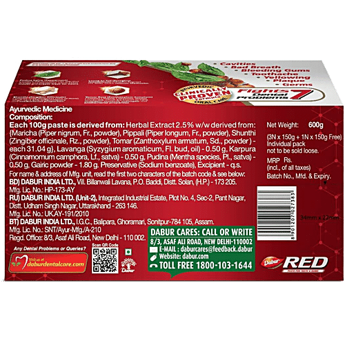 dabur red paste price list