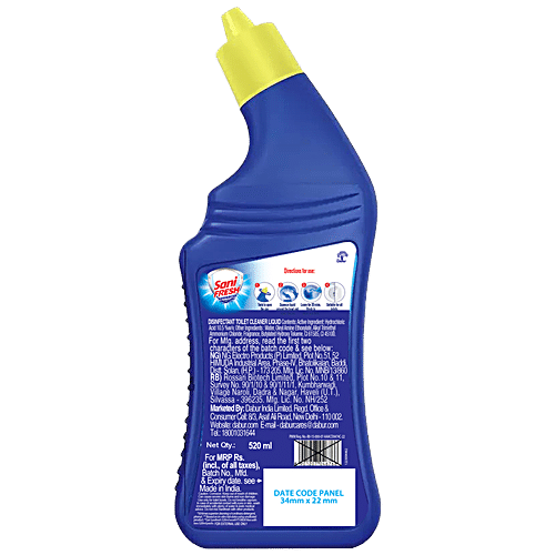 Buy SANIFRESH Liquid Toilet Cleaner, Advanced Thicker Formulation ...