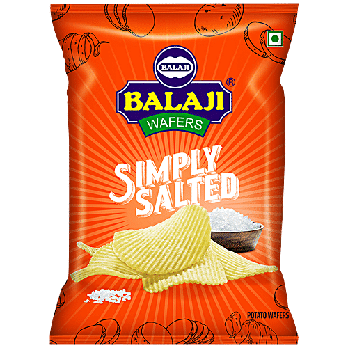 Buy Balaji Wafers Simply Salted 45 Gm Pouch Online at the Best Price of ...