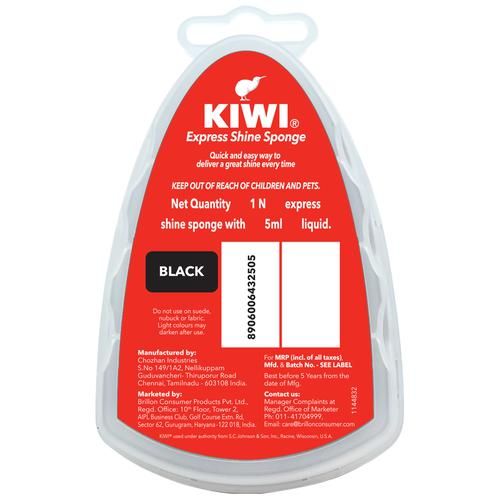 Buy Kiwi Instant Shine Sponge Express Shine Black 1 Pc Box Online at the  Best Price of Rs 65 - bigbasket