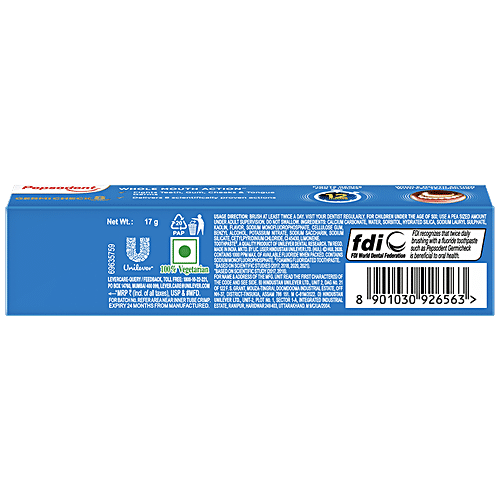 Pepsodent Germicheck+ 12h Germ Protection Toothpaste, 18 g  