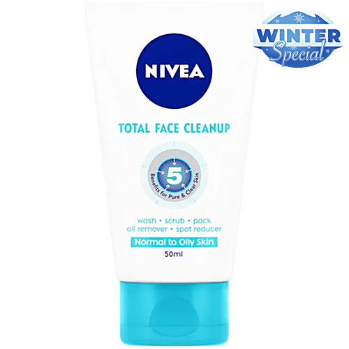 Buy Nivea Total Face Cleanup Pure Effect 50 Ml Tube Online At Best Price Of Rs 120 Bigbasket 0742