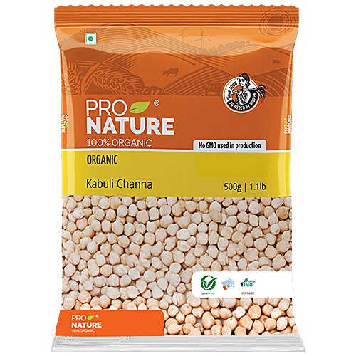 Buy Pro Nature Organic Kabuli Channa 500 Gm Pouch Online At Best Price ...