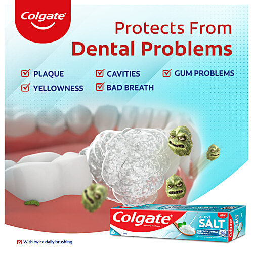 Buy Colgate Toothpaste Active Salt Salt Minerals 200 Gm Online At Best ...