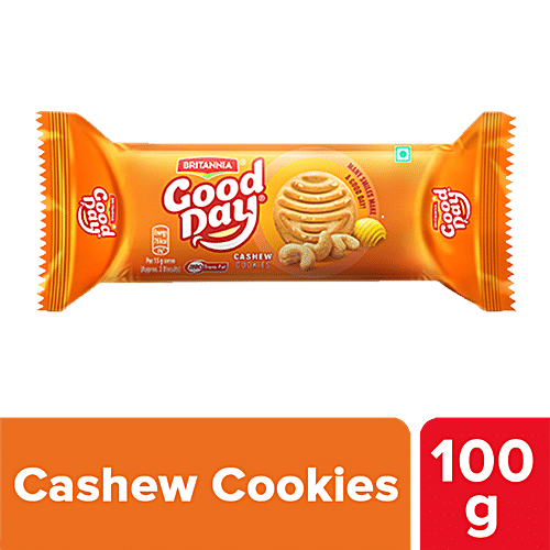 Buy Britannia Good Day Cookies Rich Cashew 100 Gm Pouch Online At