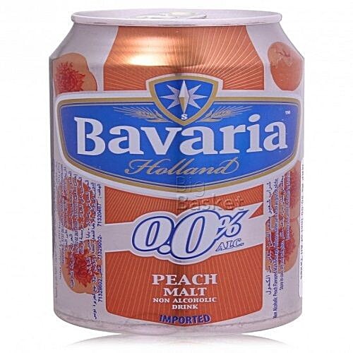 Bavaria Peach Malt Non Alcoholic Drink, 330 ml Tin 