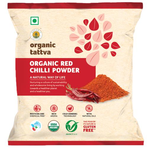 Buy Organic Tattva Organic Powder - Red Chilly 100 gm Pouch Online at ...