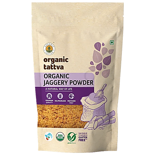 Buy Organic Tattva Organic Powder Jaggery 500 Gm Pouch Online at the ...