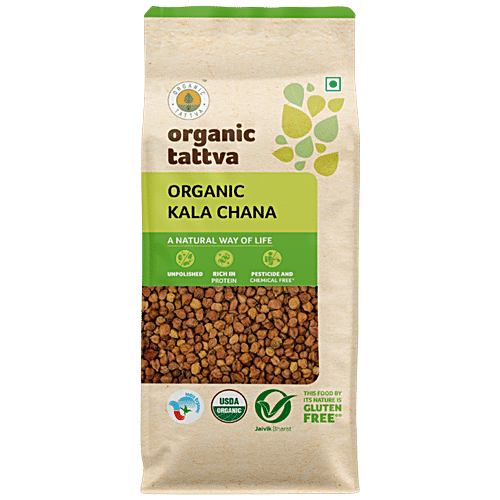 Buy Organic Tattva Organic Kala Chana 500 Gm Pouch Online at the Best ...