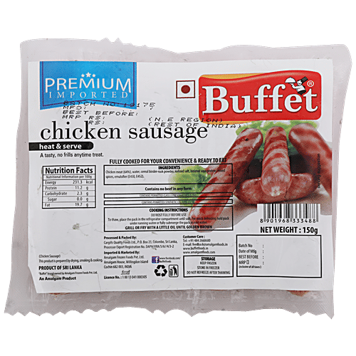 Buy Buffet Chicken Sausage Heat And Serve 400 Gm Pouch Online At Best