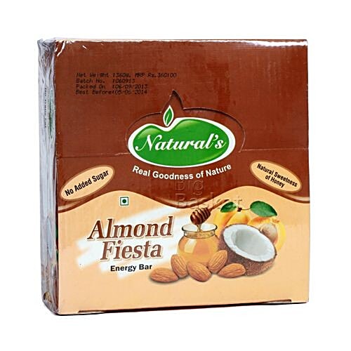 Buy Naturals Energy Bar - Almond Fiesta Natural Sweetness Of Honey 180 ...