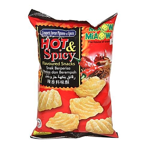 Buy Miaow Miaow Snacks - Hot & Spicy Flavored Online at Best Price ...