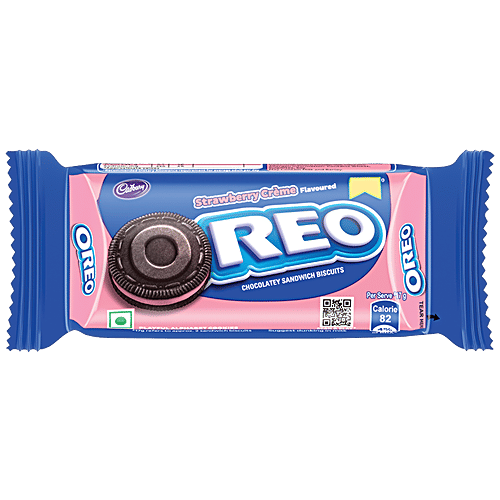 Buy Cadbury Oreo Crème Biscuit - Strawberry 46.3 Gm Pouch Online At ...