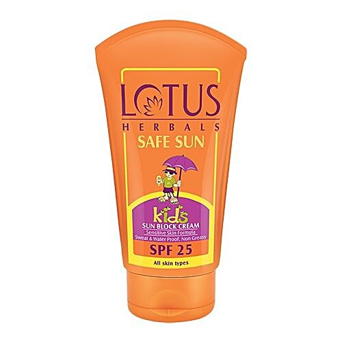 lotus herbals safe sun block cream spf 30 100g