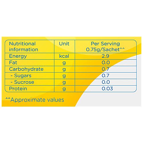 Buy Sugar free Gold Low Calorie - Sugar Substitute 50 nos Carton Online