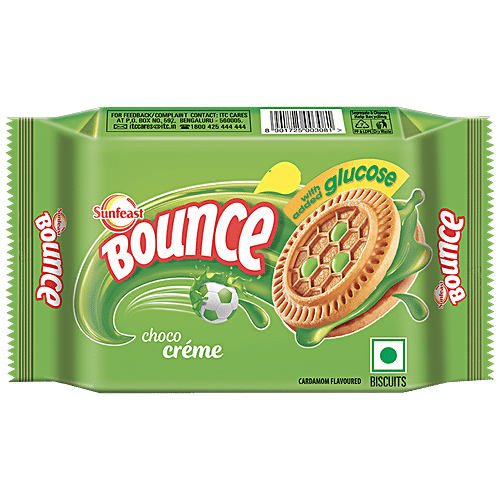 Buy Sunfeast Bounce Biscuits Elaichi Creme Cookies 84 Gm Pouch Online At Best Price Of Rs 10