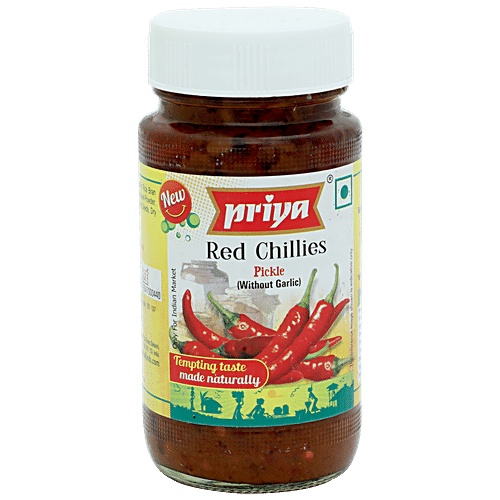 Priya Red Chilli Pickle (Without Garlic)