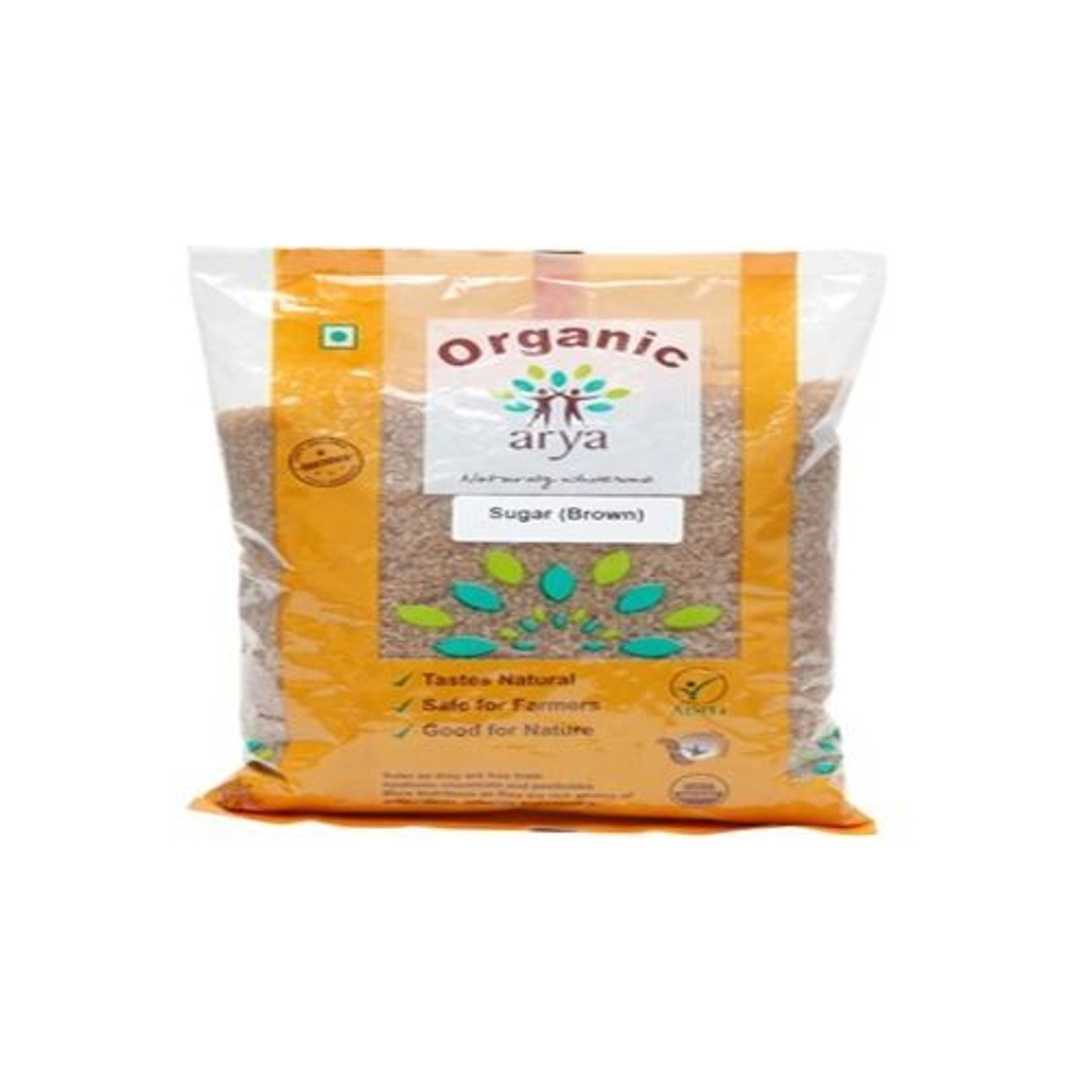 Buy Arya Organic Sugar Brown 500 Gm Pouch Online At Best Price of Rs ...