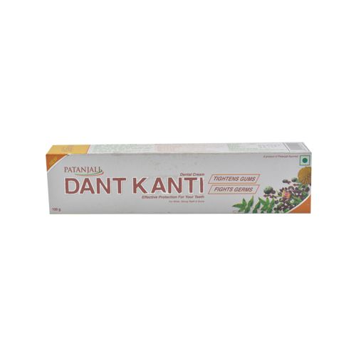 Buy Patanjali DANT KANTI NATURAL TOOTHPASTE 100 Gm Carton Online At ...