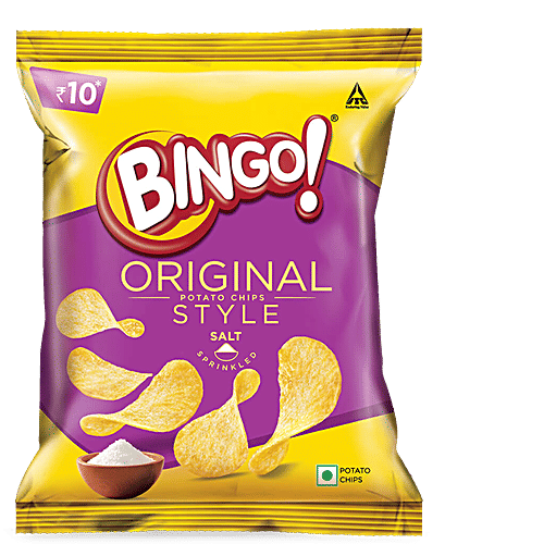 Buy Bingo Potato Chips Original Style- Salt Sprinkled 28 Gm Online at ...