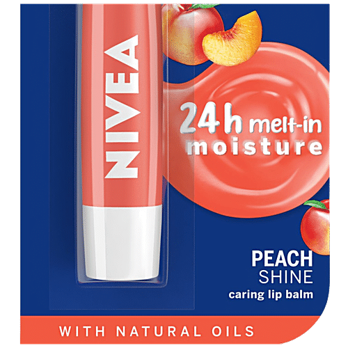 Buy Nivea Fruity Shine Lip Balm Peach 48 Gm Online At Best Price Bigbasket 