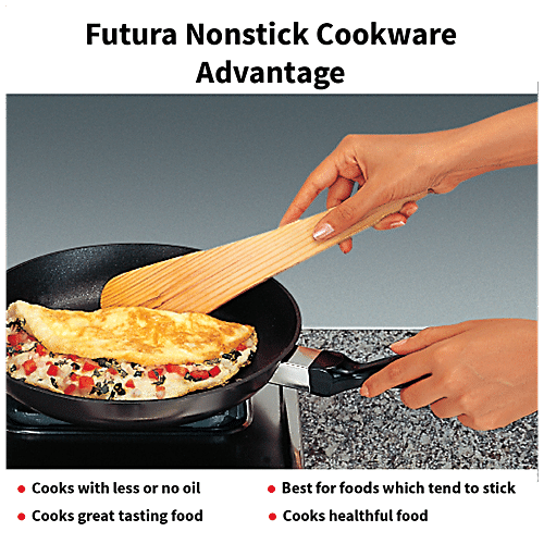 Buy Hawkins Futura Non-Stick 22cm Tawa with Stainless Steel Handle, Black  (NT22) Online at Best Prices in India - JioMart.