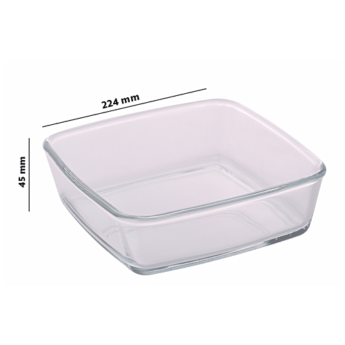 Buy Borosil Dish Square 16 Lt Online At The Best Price Of Rs 695 Bigbasket