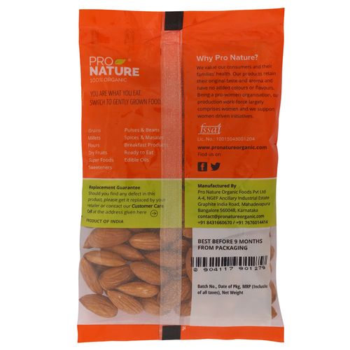Arrowhead klippe Overtræder Buy Pro Nature Organic Almonds 100 Gm Pouch Online At Best Price - bigbasket