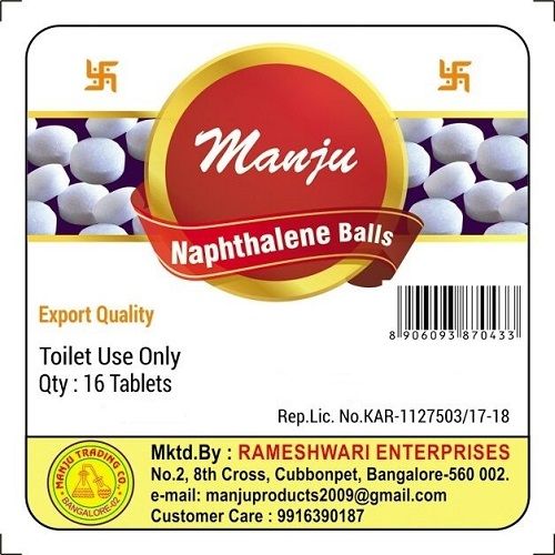Manju Naphthalene Balls, 80 g  