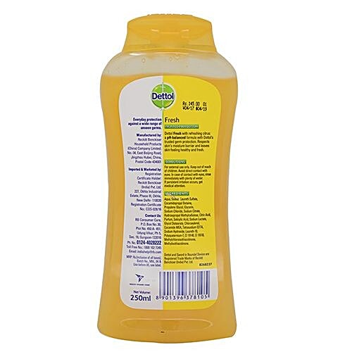 Buy Dettol Body Wash, Fresh (Shower Gel) 250 ml Bottle