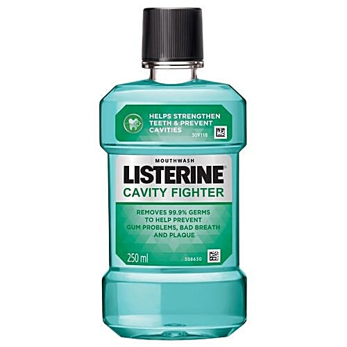 Buy Listerine Mouthwash Cavity Fighter 250 Ml Bottle Online at the Best ...