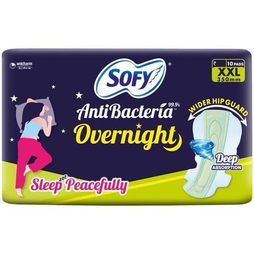 Buy Sofy Antibacteria Overnight Pads (XXL) 10's Online at Best Price -  Sanitary Napkins