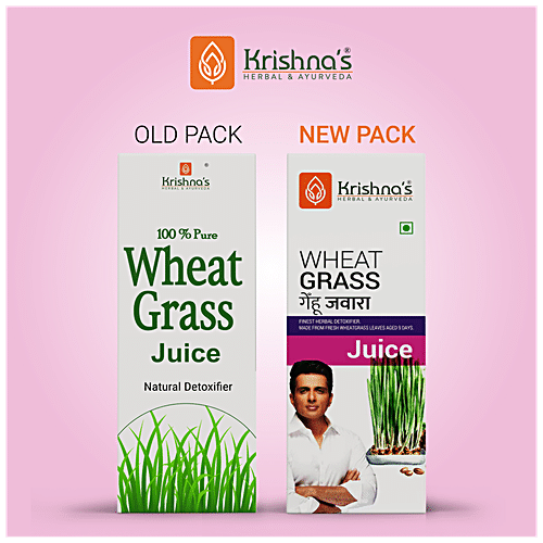 Buy Krishnas Juice Wheat Grass 500 Ml Carton Online At Best Price of Rs